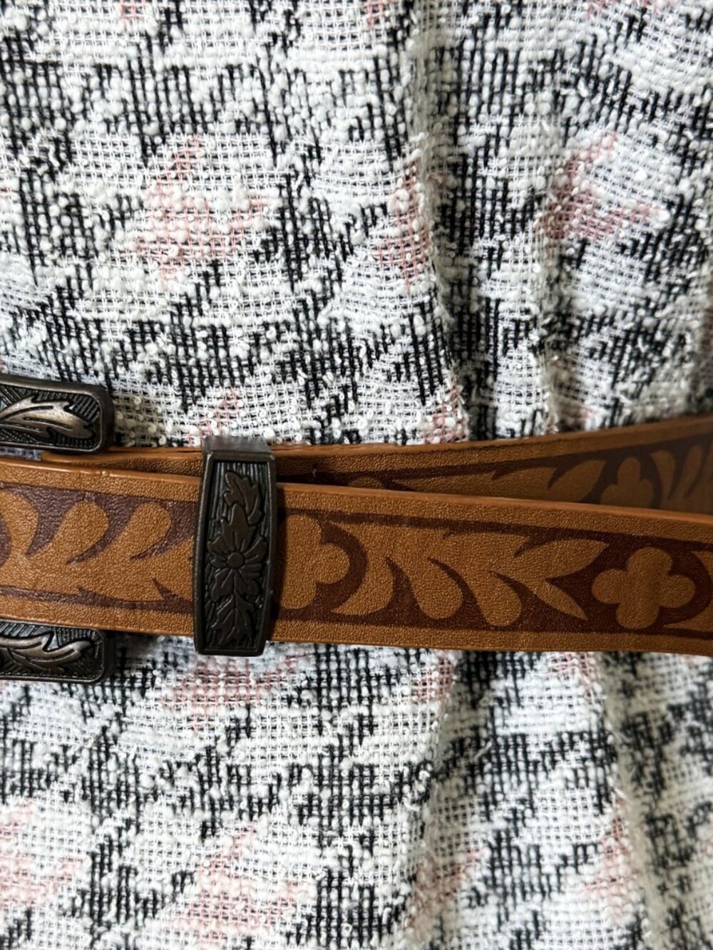 Women's Belt Lot of 2 brown leather narrow fashion size SM - Picture 5 of 10